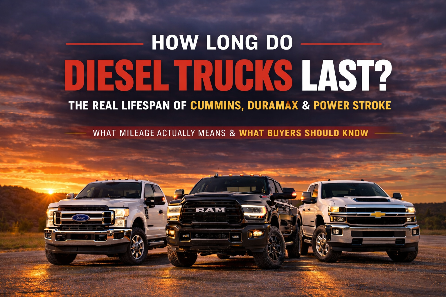 How Long Do Diesel Trucks Last? Real Lifespan of Cummins, Duramax 
