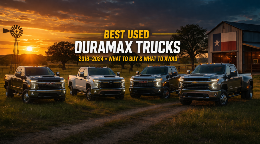 Best used Duramax trucks 2016 to 2024 Chevrolet Silverado and GMC Sierra diesel trucks in Texas