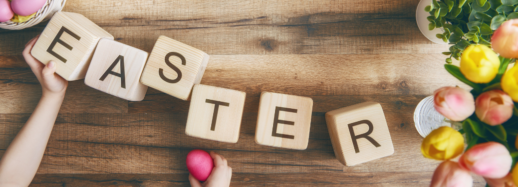 A poster wishing Easter