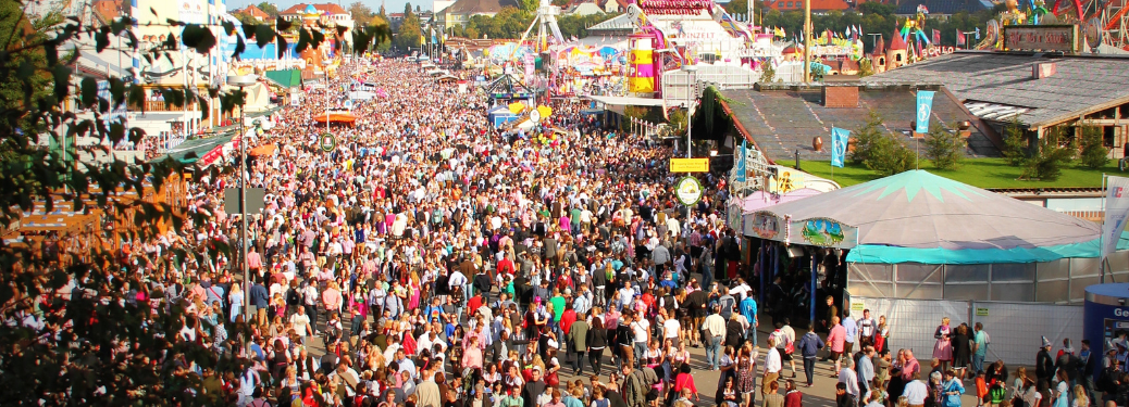 A sea of people during a fest