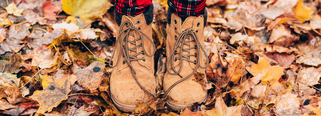 A close up of a person's shoes