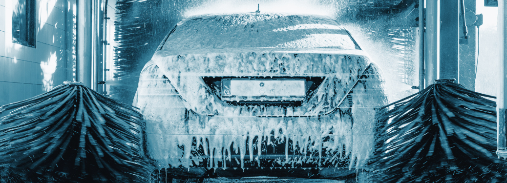 Car washing at a dealership