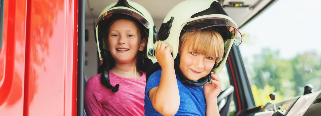 Children in a vehicle
