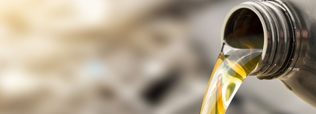 A close up of engine oil