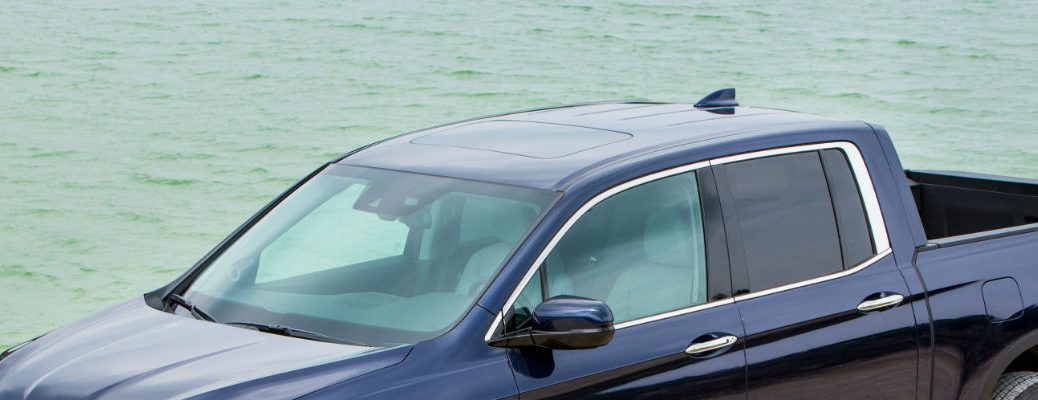A photo of a vehicle with a sunroof.