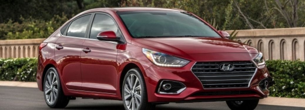 front quarter view of a 2019 Hyundai Accent
