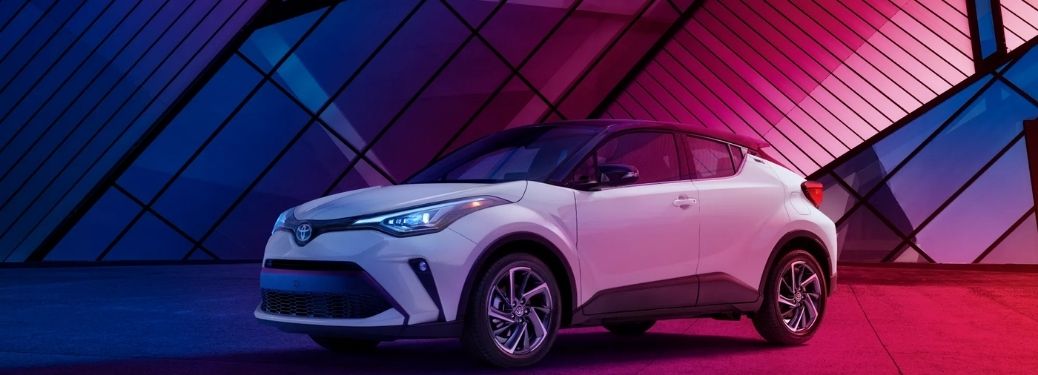 2022 Toyota C-HR White Front and Side View