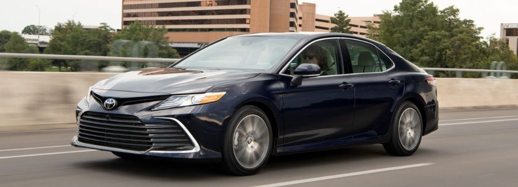 2021 Toyota Camry on the road