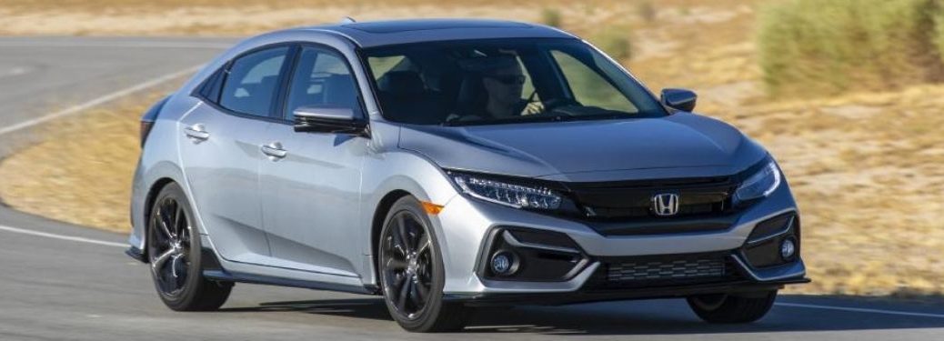 2021 Honda Civic side and front view