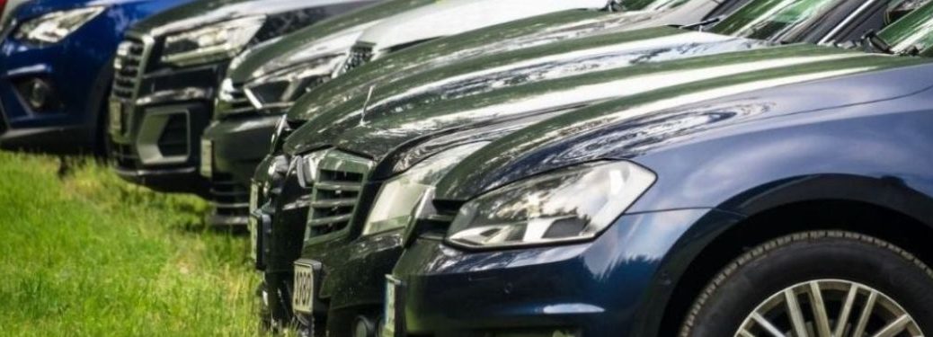 Front ends of used cars