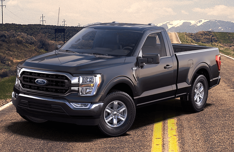 2023 Ford F-150 front and side view