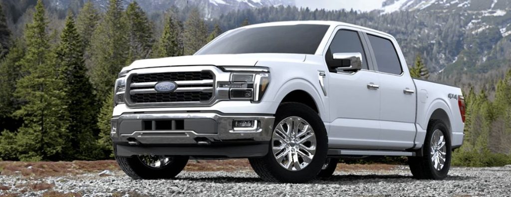 2024 Ford F-150 truck front and side angle