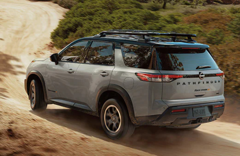 2024 Nissan Pathfinder side and back view