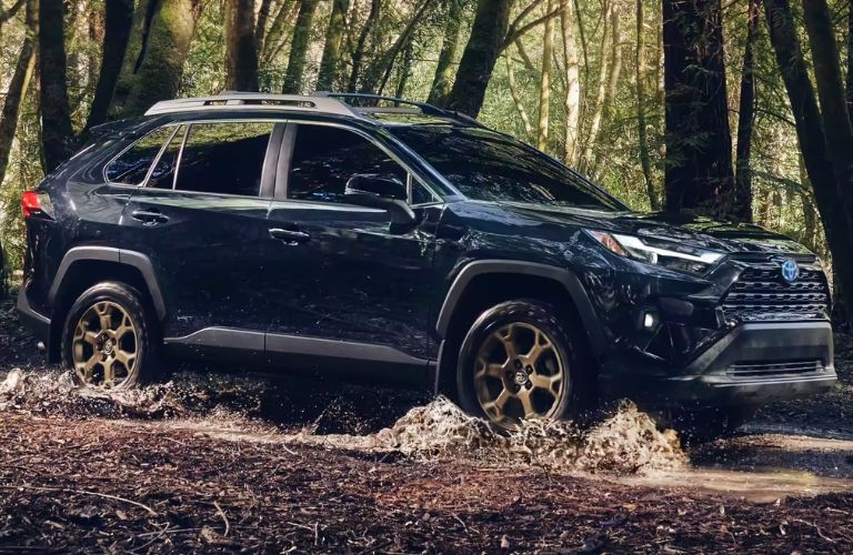 2023 Toyota RAV4 side and front view