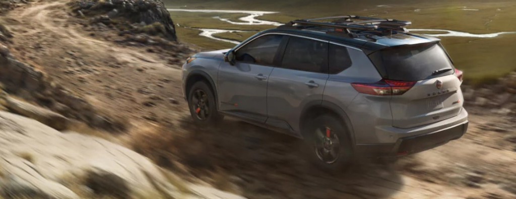 2025 Nissan Rogue rear and side angle