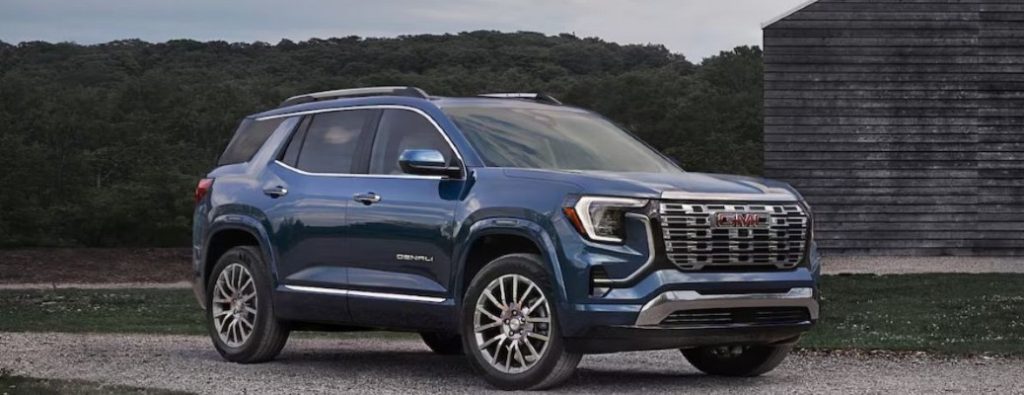2025 GMC Terrain side and front angle