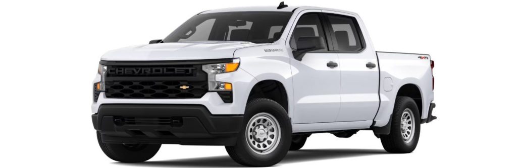 Chevrolet Silverado WT on white background