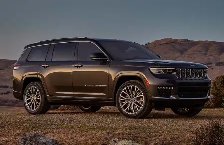 a Jeep SUV side view parked