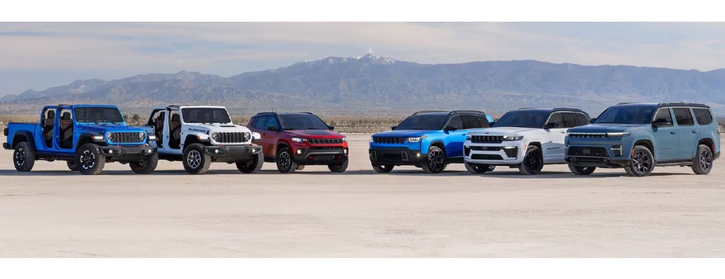 Jeep CPO vehicles in a row