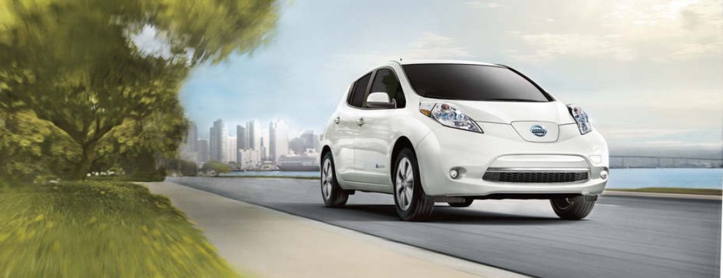 2017 Nissan LEAF front quarter view