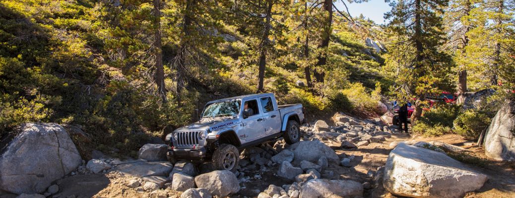 2020 Jeep Gladiator in rugged terrain