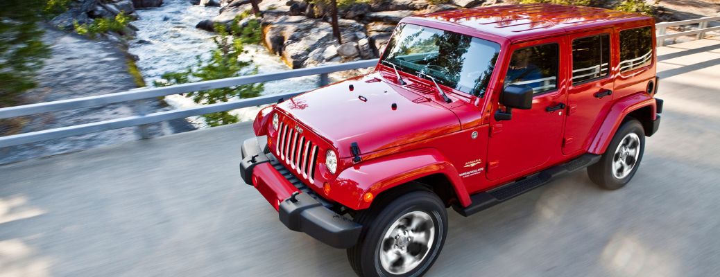 side view of the 2018 Jeep Wrangler