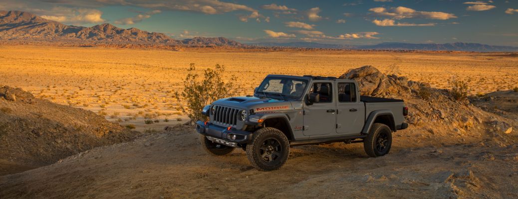 2020 Jeep Gladiator in a desert landscape