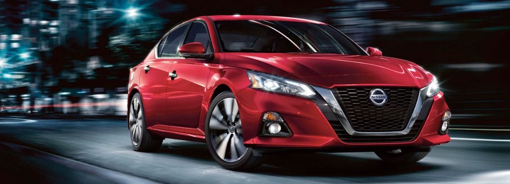 2020 Nissan Altima cruising down the road