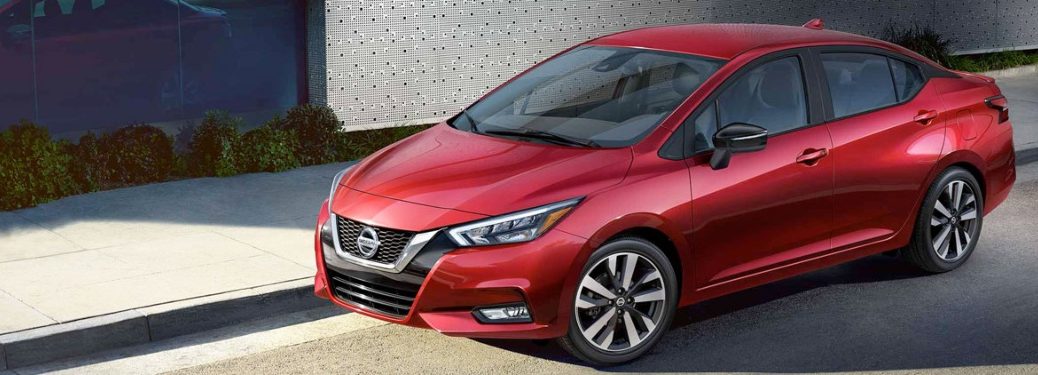 2020 Nissan Versa parked on the side of the road