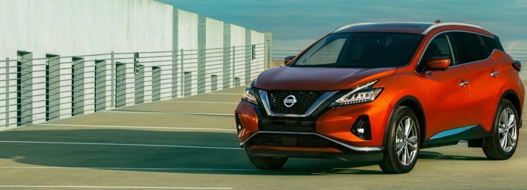 2020 Nissan Murano parked on top of a parking garage