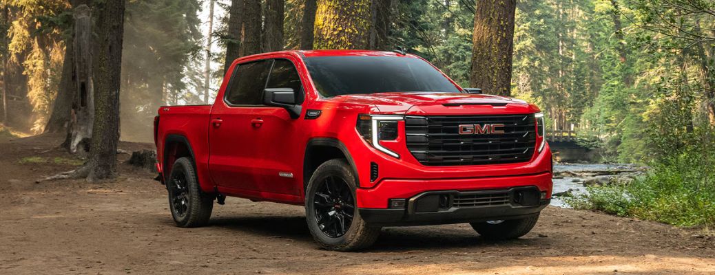 2026 GMC Sierra side and front view