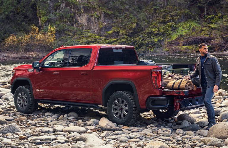 2026 GMC Sierra side and back view