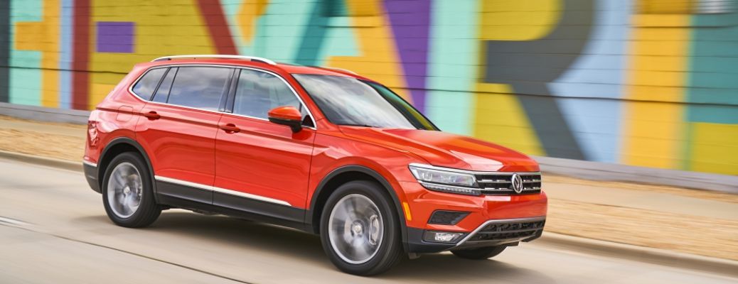 front quarter view of the 2018 Volkswagen Tiguan