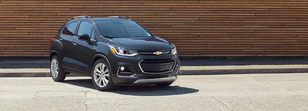 2020 Chevrolet Trax in front of wooden wall