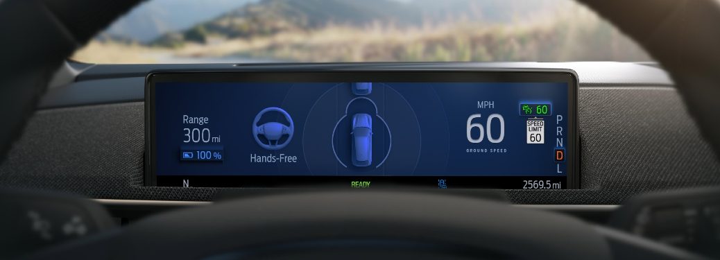 Hands-free driver assist computer display on dash