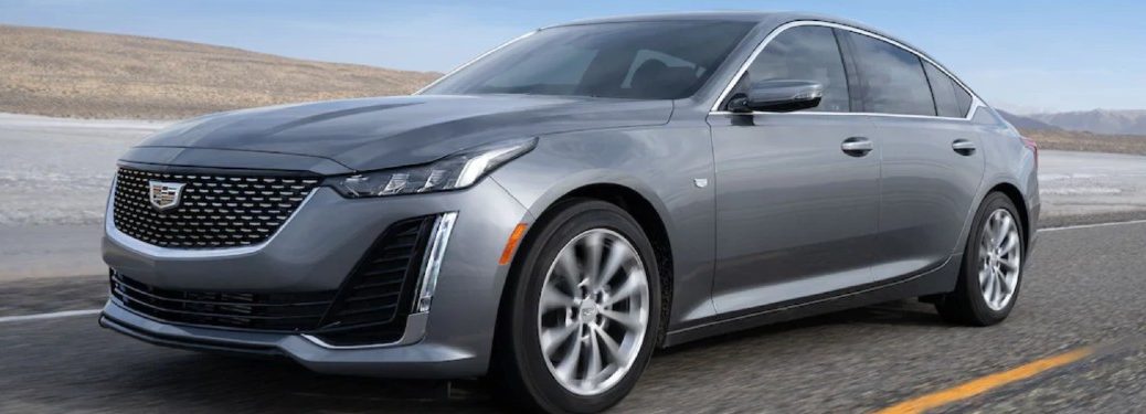 2021 Cadillac CT5 driving on a road