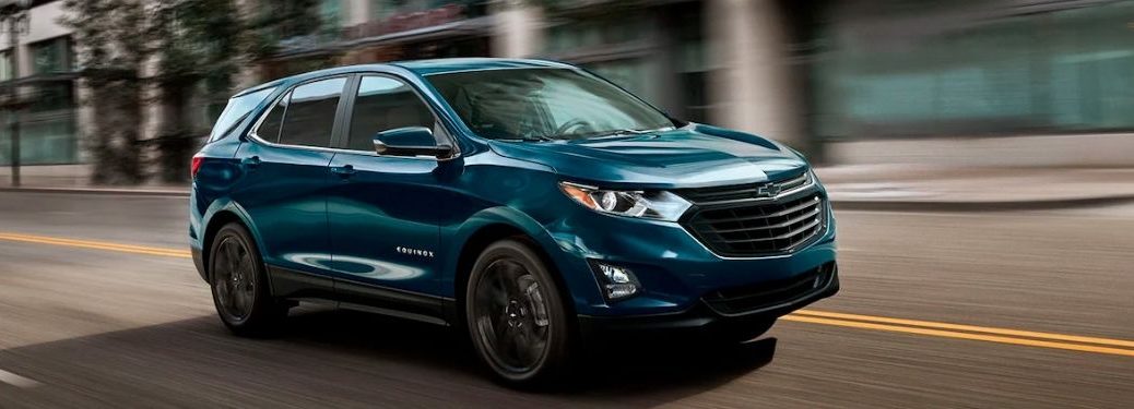 A 2021 Chevrolet Equinox on the road