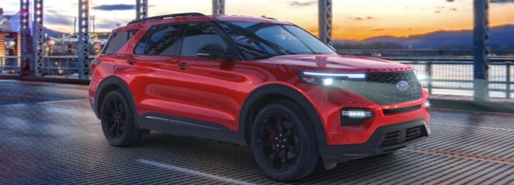 front quarter view of the 2022 Ford Explorer