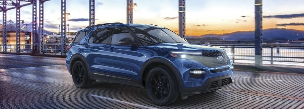 2022 Ford Explorer in blue