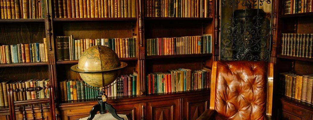 View of a reading corner in a library