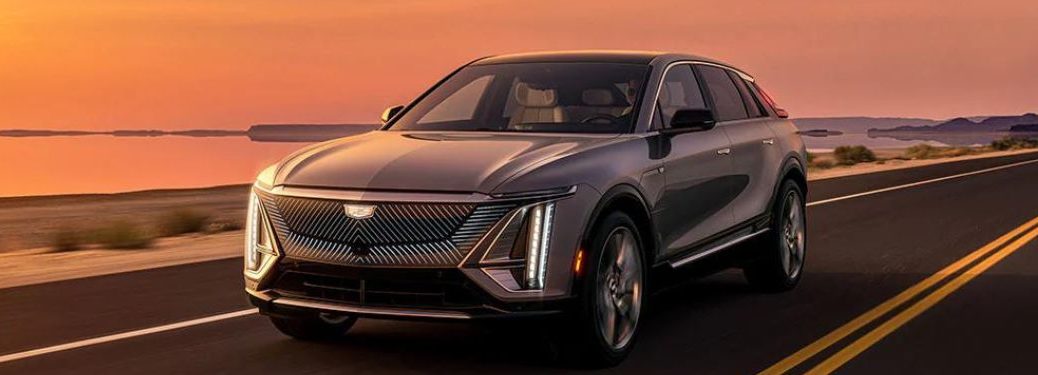 2023 Cadillac LYRIQ front and side view