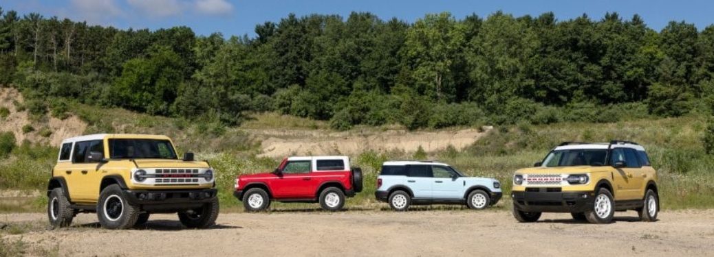 The Ford Bronco Heritage Edition lineup