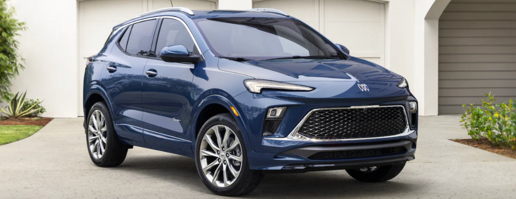 2024 Buick Encore parked in front of a building