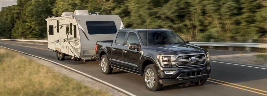 2023 Ford F-150 towing a trailer