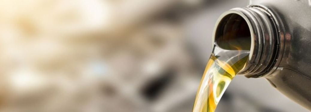 Oil pouring from a can