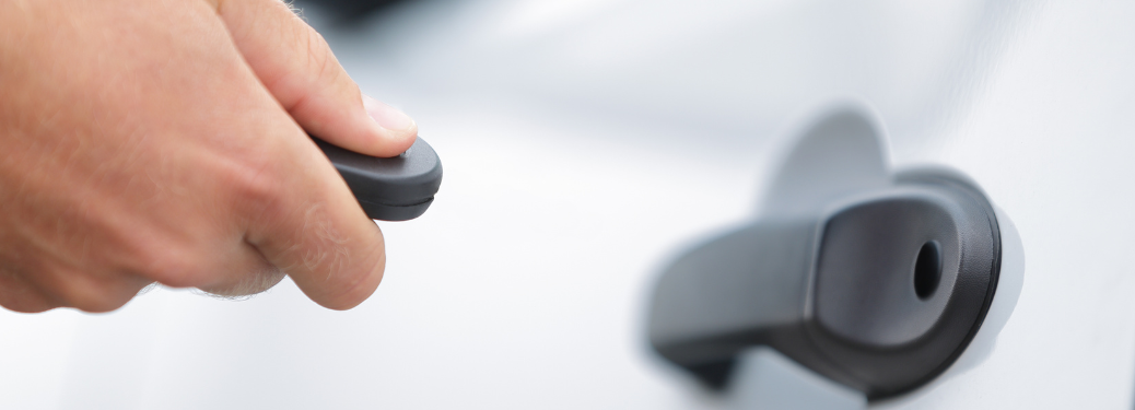 Man using the key fob