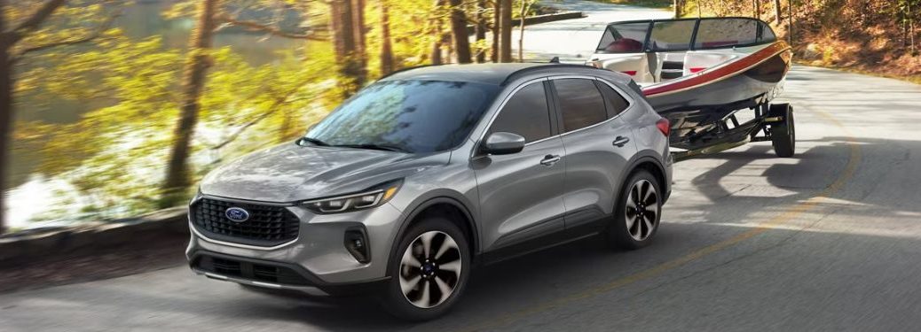 2024 Ford Escape towing a boat