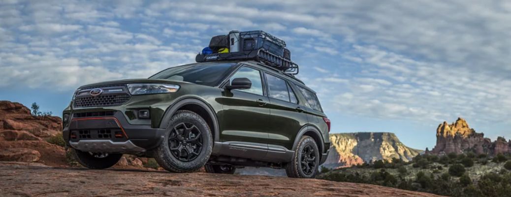 front quarter view of the 2023 Ford Explorer