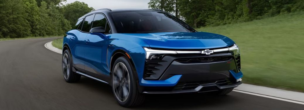 2024 Chevrolet Blazer EV side and front view