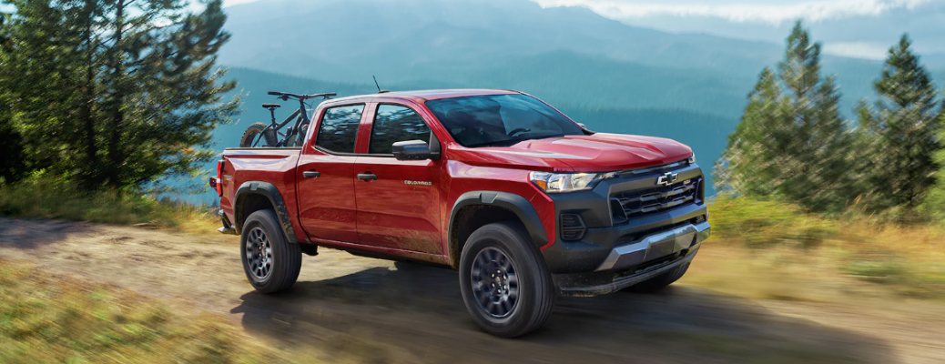 2024 Chevrolet Colorado on a rough terrain